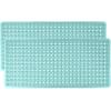 imageGORILLA GRIP Patented Bath Tub Shower Mat Machine Washable Bathtub Floor Liner Mats Suction Cups and Drain Holes to Keep Tubs Clean Soft on Feet Bathroom Essentials 35x16 Inch ClearGreen Translucent