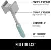 imageGORILLA GRIP Patented DualSided Meat Tenderizer Heavy Duty Kitchen Mallet with Soft Handle Spiked Side Tenderizes and Smooth Flattens Maximize Food Flavor Commercial Grade Chicken Pounder WhiteMint