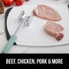 imageGORILLA GRIP Patented DualSided Meat Tenderizer Heavy Duty Kitchen Mallet with Soft Handle Spiked Side Tenderizes and Smooth Flattens Maximize Food Flavor Commercial Grade Chicken Pounder WhiteMint