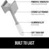 imageGORILLA GRIP Patented DualSided Meat Tenderizer Heavy Duty Kitchen Mallet with Soft Handle Spiked Side Tenderizes and Smooth Flattens Maximize Food Flavor Commercial Grade Chicken Pounder WhiteWhite