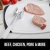 imageGORILLA GRIP Patented DualSided Meat Tenderizer Heavy Duty Kitchen Mallet with Soft Handle Spiked Side Tenderizes and Smooth Flattens Maximize Food Flavor Commercial Grade Chicken Pounder WhiteWhite