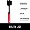 imageGORILLA GRIP Patented Heat Resistant Meat Chopper Soft Handle Nonstick Hamburger Smasher Break Apart Food Safe on All Cookware Ground Beef Grinder Non Scratch Potato Masher Kitchen Tool BlackRed