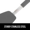 imageGORILLA GRIP Patented Nonstick Heat Resistant BPAFree Silicone Spatula Non Scratch Flexible Head for Pans Slip Resistant Soft Rubber Handle Kitchen Spatulas for Cooking Food 116 in BlackGray