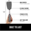 imageGORILLA GRIP Patented Nonstick Heat Resistant BPAFree Silicone Spatula Non Scratch Flexible Head for Pans Slip Resistant Soft Rubber Handle Kitchen Spatulas for Cooking Food 116 in BlackGray