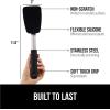 imageGORILLA GRIP Patented Nonstick Heat Resistant BPAFree Silicone Spatula Non Scratch Flexible Head for Pans Slip Resistant Soft Rubber Handle Kitchen Spatulas for Cooking Food 116 in BlackBlack