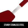 imageGORILLA GRIP Patented Nonstick Heat Resistant BPAFree Silicone Spatula Non Scratch Flexible Head for Pans Slip Resistant Soft Rubber Handle Kitchen Spatulas for Cooking Food 116 in BlackRed