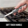 imageGORILLA GRIP Patented Nonstick Heat Resistant BPAFree Silicone Spatula Non Scratch Flexible Head for Pans Slip Resistant Soft Rubber Handle Kitchen Spatulas for Cooking Food 116 in BlackGray