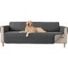 imageGORILLA GRIP Patented Waterproof SlipResistant 23quot Chair Protector Cover for Leather or Fabric Couch Cushion Large Microsuede Furniture Covers Dogs Pets Machine Washable Slipcover GrayCharcoal