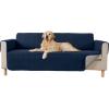 imageGORILLA GRIP Patented Waterproof SlipResistant 23quot Chair Protector Cover for Leather or Fabric Couch Cushion Large Microsuede Furniture Covers Dogs Pets Machine Washable Slipcover GrayNavy