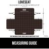 imageGORILLA GRIP Patented Waterproof SlipResistant 23quot Chair Protector Cover for Leather or Fabric Couch Cushion Large Microsuede Furniture Covers Dogs Pets Machine Washable Slipcover GrayBrown