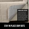 imageGORILLA GRIP Patented Waterproof SlipResistant 23quot Chair Protector Cover for Leather or Fabric Couch Cushion Large Microsuede Furniture Covers Dogs Pets Machine Washable Slipcover GrayTaupe