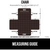 imageGORILLA GRIP Patented Waterproof SlipResistant 23quot Chair Protector Cover for Leather or Fabric Couch Cushion Large Microsuede Furniture Covers Dogs Pets Machine Washable Slipcover GrayBrown