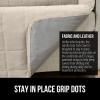 imageGORILLA GRIP Patented Waterproof SlipResistant 23quot Chair Protector Cover for Leather or Fabric Couch Cushion Large Microsuede Furniture Covers Dogs Pets Machine Washable Slipcover GrayTaupe