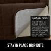 imageGORILLA GRIP Patented Waterproof SlipResistant 23quot Chair Protector Cover for Leather or Fabric Couch Cushion Large Microsuede Furniture Covers Dogs Pets Machine Washable Slipcover GrayBrown