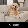 imageGORILLA GRIP Patented Waterproof SlipResistant 23quot Chair Protector Cover for Leather or Fabric Couch Cushion Large Microsuede Furniture Covers Dogs Pets Machine Washable Slipcover GrayTaupe