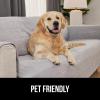 imageGORILLA GRIP Patented Waterproof SlipResistant 23quot Chair Protector Cover for Leather or Fabric Couch Cushion Large Microsuede Furniture Covers Dogs Pets Machine Washable Slipcover GrayGrey