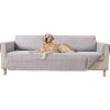 imageGORILLA GRIP Patented Waterproof SlipResistant 23quot Chair Protector Cover for Leather or Fabric Couch Cushion Large Microsuede Furniture Covers Dogs Pets Machine Washable Slipcover GrayGrey