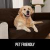 imageGORILLA GRIP Patented Waterproof SlipResistant 23quot Chair Protector Cover for Leather or Fabric Couch Cushion Large Microsuede Furniture Covers Dogs Pets Machine Washable Slipcover GrayBrown