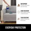 imageGORILLA GRIP Patented Waterproof SlipResistant 23quot Chair Protector Cover for Leather or Fabric Couch Cushion Large Microsuede Furniture Covers Dogs Pets Machine Washable Slipcover GrayGrey