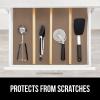 imageGORILLA GRIP Peel and Stick Paper Removable Cover for Books Shelves Countertops Drawers Cabinets and Crafts Easy Install Kitchen Decor Shelf Drawer Cabinet Liners 118 in x 20 FT GrayBeige