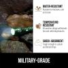 imageGORILLA GRIP Powerful LED Tactical Flashlight 750 FT High Lumens 5 Adjustable Modes Water Resistant Ultra Bright Zoom Flashlights Small Mini Flash Light Camping Night Dog Walking BlackHunter Green
