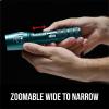 imageGORILLA GRIP Powerful LED Tactical Flashlight 750 FT High Lumens 5 Adjustable Modes Water Resistant Ultra Bright Zoom Flashlights Small Mini Flash Light Camping Night Dog Walking BlackTeal Blue