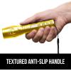 imageGORILLA GRIP Powerful LED Tactical Flashlight 750 FT High Lumens 5 Adjustable Modes Water Resistant Ultra Bright Zoom Flashlights Small Mini Flash Light Camping Night Dog Walking BlackYellow Gold