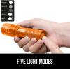 imageGORILLA GRIP Powerful LED Tactical Flashlight 750 FT High Lumens 5 Adjustable Modes Water Resistant Ultra Bright Zoom Flashlights Small Mini Flash Light Camping Night Dog Walking BlackOrange