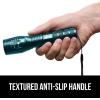 imageGORILLA GRIP Powerful LED Tactical Flashlight 750 FT High Lumens 5 Adjustable Modes Water Resistant Ultra Bright Zoom Flashlights Small Mini Flash Light Camping Night Dog Walking BlackTeal Blue