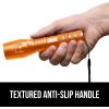 imageGORILLA GRIP Powerful LED Tactical Flashlight 750 FT High Lumens 5 Adjustable Modes Water Resistant Ultra Bright Zoom Flashlights Small Mini Flash Light Camping Night Dog Walking BlackOrange