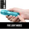 imageGORILLA GRIP Powerful LED Tactical Flashlight 750 FT High Lumens 5 Adjustable Modes Water Resistant Ultra Bright Zoom Flashlights Small Mini Flash Light Camping Night Dog Walking BlackTurquoise