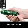 imageGORILLA GRIP Powerful LED Tactical Flashlight 750 FT High Lumens 5 Adjustable Modes Water Resistant Ultra Bright Zoom Flashlights Small Mini Flash Light Camping Night Dog Walking BlackHunter Green