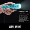 imageGORILLA GRIP Powerful LED Tactical Flashlight 750 FT High Lumens 5 Adjustable Modes Water Resistant Ultra Bright Zoom Flashlights Small Mini Flash Light Camping Night Dog Walking BlackTurquoise