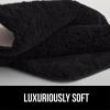 imageGORILLA GRIP Premium Luxury Bath Rug Absorbent Soft Thick Shag Plush Bathroom Mat Rugs Machine Washable Microfiber Quick Dry Mats for Shower Bathtub and Floor Accessories 24x17 GrayBlack
