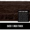 imageGORILLA GRIP Premium Luxury Bath Rug Absorbent Soft Thick Shag Plush Bathroom Mat Rugs Machine Washable Microfiber Quick Dry Mats for Shower Bathtub and Floor Accessories 24x17 GrayBrown