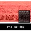 imageGORILLA GRIP Premium Luxury Bath Rug Absorbent Soft Thick Shag Plush Bathroom Mat Rugs Machine Washable Microfiber Quick Dry Mats for Shower Bathtub and Floor Accessories 24x17 GrayCoral