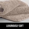 imageGORILLA GRIP Premium Luxury Bath Rug Absorbent Soft Thick Shag Plush Bathroom Mat Rugs Machine Washable Microfiber Quick Dry Mats for Shower Bathtub and Floor Accessories 24x17 GrayBeige