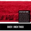 imageGORILLA GRIP Premium Luxury Bath Rug Absorbent Soft Thick Shag Plush Bathroom Mat Rugs Machine Washable Microfiber Quick Dry Mats for Shower Bathtub and Floor Accessories 24x17 GrayRed