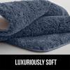 imageGORILLA GRIP Premium Luxury Bath Rug Absorbent Soft Thick Shag Plush Bathroom Mat Rugs Machine Washable Microfiber Quick Dry Mats for Shower Bathtub and Floor Accessories 24x17 GrayIndigo