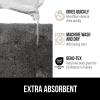 imageGORILLA GRIP Premium Luxury Bath Rug Absorbent Soft Thick Shag Plush Bathroom Mat Rugs Machine Washable Microfiber Quick Dry Mats for Shower Bathtub and Floor Accessories 24x17 GrayCharcoal
