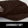 imageGORILLA GRIP Premium Luxury Bath Rug Absorbent Soft Thick Shag Plush Bathroom Mat Rugs Machine Washable Microfiber Quick Dry Mats for Shower Bathtub and Floor Accessories 24x17 GrayBrown