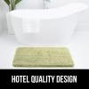 imageGORILLA GRIP Premium Luxury Bath Rug Absorbent Soft Thick Shag Plush Bathroom Mat Rugs Machine Washable Microfiber Quick Dry Mats for Shower Bathtub and Floor Accessories 24x17 GraySage