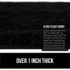 imageGORILLA GRIP Premium Luxury Bath Rug Absorbent Soft Thick Shag Plush Bathroom Mat Rugs Machine Washable Microfiber Quick Dry Mats for Shower Bathtub and Floor Accessories 24x17 GrayBlack