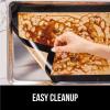 imageGORILLA GRIP Reusable Nonstick Silicone Baking Mat 2 Pack 165x1187 BPAFree Oven Safe Food Liner For Cookie Sheets No Mess Easy Clean Pastry Mats Kitchen Essential Half Sheet Size BlackBlack