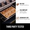 imageGORILLA GRIP Reusable Nonstick Silicone Baking Mat 2 Pack 165x1187 BPAFree Oven Safe Food Liner For Cookie Sheets No Mess Easy Clean Pastry Mats Kitchen Essential Half Sheet Size BlackBlack