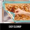 imageGORILLA GRIP Reusable Nonstick Silicone Baking Mat 2 Pack 165x1187 BPAFree Oven Safe Food Liner For Cookie Sheets No Mess Easy Clean Pastry Mats Kitchen Essential Half Sheet Size BlackMint