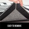 imageGORILLA GRIP Rug Gripper Pads Keep Area Rugs Corners from Curling and Bunching Reusable DualSided Flexible Sticky Pad Grips Floor Underlayment Hold Carpet in Place on Hardwood Floors 8 Pack