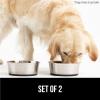 imageGORILLA GRIP Set of 2 Dog Bowls Heavy Duty Metal Food and Water Bowl for Feeding Dogs and Cats Dishwasher Safe Rust Resistant Stainless Steel BPA Free Rubber Base Holds 2 Cups 16 fl oz BlackBlack