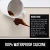 imageGORILLA GRIP Silicone Coffee Mat Espresso Drink Bar Station Accessories Use Under Machine Waterproof Heat Resistant MultiUse Dish Drying Mats Stays in Place Kitchen Home Decor 115x185 BlackAlmond
