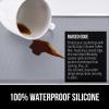 imageGORILLA GRIP Silicone Coffee Mat Espresso Drink Bar Station Accessories Use Under Machine Waterproof Heat Resistant MultiUse Dish Drying Mats Stays in Place Kitchen Home Decor 115x185 BlackGray